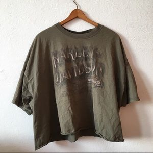 XXL Cropped Harley Davidson T-Shirt